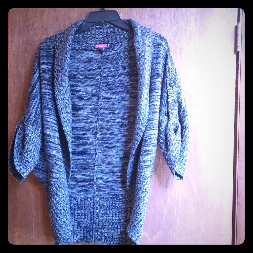 Say What? Open Cardigan